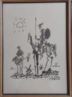Pablo Picasso  1881 - 1973  Litho Don Quichot + Sancho Panza, Antiek en Kunst, Kunst | Litho's en Zeefdrukken, Verzenden