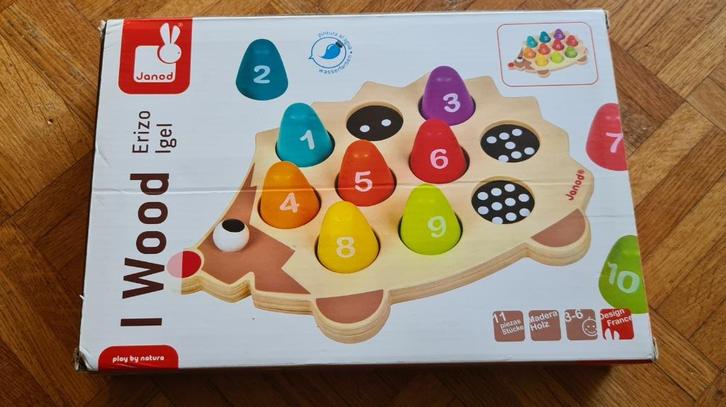 Hérisson des Formes I wood - Janod, Enfants & Bébés, Jouets | Éducatifs & Créatifs, Utilisé, Compter, Enlèvement ou Envoi