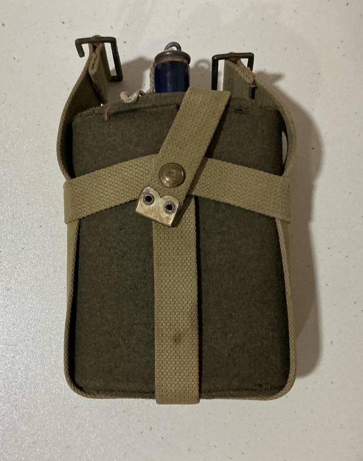 WW1 Britse webbing water bottle carrier., Verzamelen, Militaria | Algemeen, Landmacht, Overige typen, Ophalen of Verzenden