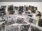 Lot Foto's en postkaarten Belgische militairen , 25 stuks, Verzamelen, Verzenden