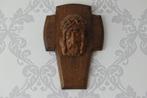 Groot houten kruisbeeld, Antiek en Kunst, Ophalen of Verzenden