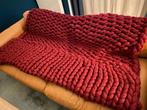 Couverture lestée en laine, Maison & Meubles, Chambre à coucher | Linge de lit, Rouge, Comme neuf, Enlèvement, Couverture ou Couette