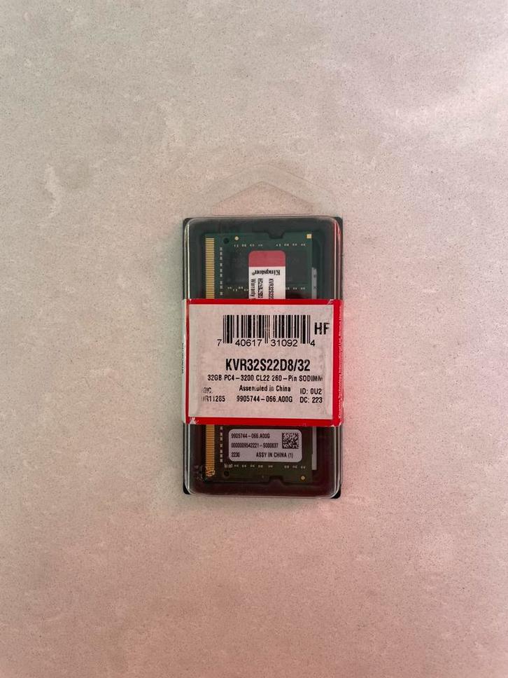 Kingston Technology ValueRAM, Computers en Software, RAM geheugen, Nieuw, Laptop, 32 GB, DDR4, Ophalen of Verzenden