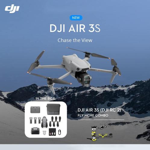 DJI AIR 3S RC2 FLY MORE COMBO, TV, Hi-fi & Vidéo, Drones, Neuf, Drone avec caméra, Enlèvement ou Envoi