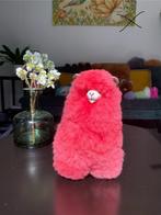 Handgemaakte fluo magenta alpaca knuffel - 100% alpacawol, Ophalen of Verzenden, Nieuw
