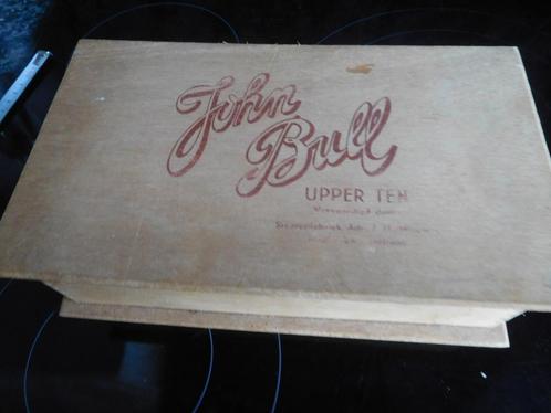 Boîte cigares John Bull en bois, Collections, Articles de fumeurs, Briquets & Boîtes d'allumettes, Utilisé, Boîtes ou marques d'allumettes