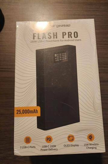 Chargeasap powerbank 25000mAh nieuw ongeopend  beschikbaar voor biedingen