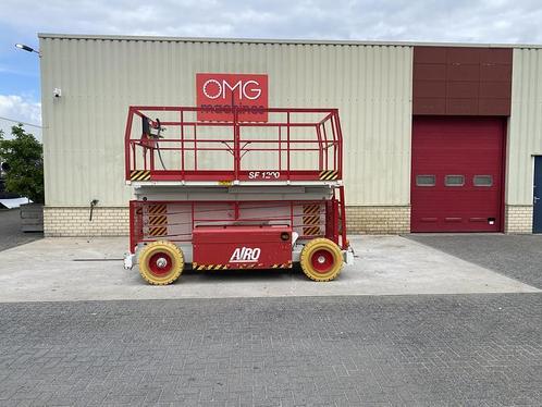 2002 Airo SF1200, Schaarhoogwerker, 14 meter, Zakelijke goederen, Machines en Bouw | Liften, Steigers en Ladders