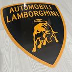 Origineel Retro Lamborghini-logo metalen bord H 100 cm XXL, Verzamelen, Merken en Reclamevoorwerpen, Ophalen of Verzenden, Nieuw