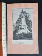 Découpe sur papier robuste Brussels Monument Roi Albert, Collections, Enlèvement ou Envoi, Armée de terre, Photo ou Poster