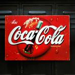 Oud Reclamebord Coca-Cola Ethiopië IJzer Plaque geen Emaille, Verzamelen, Reclamebord, Gebruikt, Verzenden