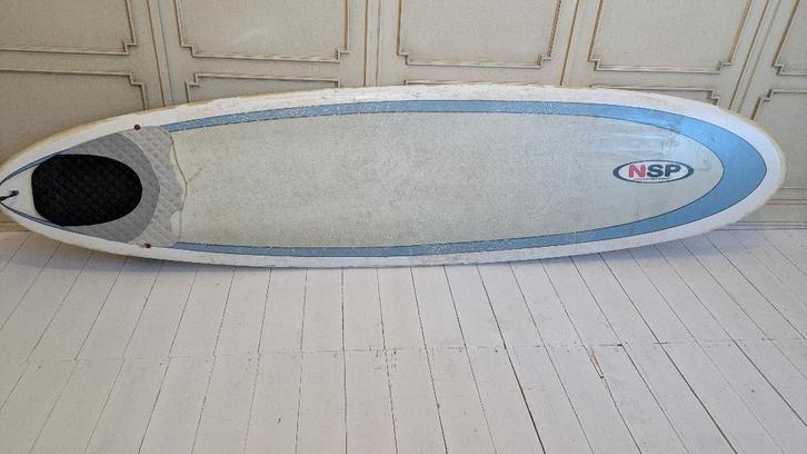 NSP Surfboard 7’6” – Budget Deal (€29), Watersport en Boten, Golfsurfen, Gebruikt, Funboard, Met vinnen, Ophalen