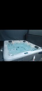 Limited spa pro edition DUO silver marble , matt Grey 5 pers, Tuin en Terras, Ophalen, Zo goed als nieuw