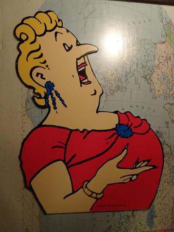 Houten silhouetbroek Kuifje - Bianca Castafiore - beschikbaar voor biedingen