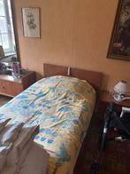 Vintage slaapkamer- bed - kleerkast- commode, Huis en Inrichting, Ophalen, Eenpersoons, Bruin, Vintage