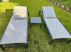 PLAISIR DU JARDIN grijze kwaliteitsligstoelen+tafel NIEUW!, Nieuw