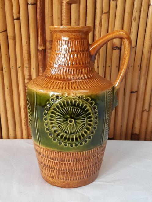 Vintage vaas 1960 Bay Keramik 210-25, West-Germany, WGP, Antiek en Kunst, Antiek | Vazen, Ophalen of Verzenden