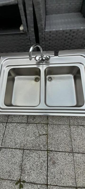 Franke luxe roestvrijstalen spoelbak 9060 + mixer beschikbaar voor biedingen