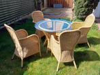 rotan tuinzetels en tafel, Ophalen, 4 zitplaatsen, Gebruikt, Rotan