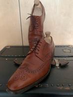 Set Derby Full Brogues Ludwig Görtz bruin leer, maat 42½, Ophalen of Verzenden, Zo goed als nieuw, Bruin, Veterschoenen