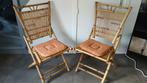 bamboe stoelen, Comme neuf, Enlèvement, Bois, Deux