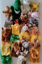 Handpoppen: dieren 23 stuks, Enfants & Bébés, Jouets | Peluches, Enlèvement, Comme neuf, Vache