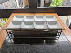 Diverse schaaltjes met bijhorende warmhoudplaat, Huis en Inrichting, Ophalen, Gebruikt, Effen, Schaal of Schalen