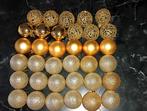 Assortiment gouden Kerstballen (85 stuks) + 1 Piek, Ophalen, Gebruikt