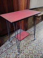 Vintage tv meubel / trolley, Ophalen, Gebruikt, Rechthoekig, Metaal of Aluminium