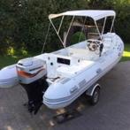 RIB  CARIBE DE LUXE // 6.00 x 2.35 m  MARINER 90 PK VIERTAKT, Watersport en Boten, Rubberboten, Gebruikt, 70 tot 120 pk, Ophalen of Verzenden