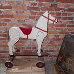 Oud speelgoed paardje op wieltjes, Antiek en Kunst, Ophalen