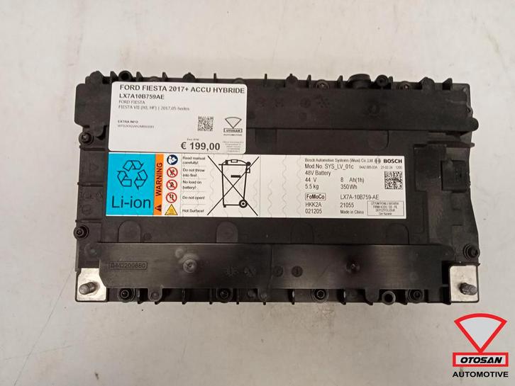 Ford Fiesta 2017+ Focus Puma Accu Hybride LX7A10B759AE, Auto-onderdelen, Accu's en Toebehoren, Ford, Gebruikt