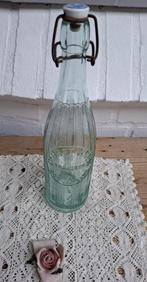 Grote Franse brocante bierfles, Degret Agon, Dom Le Mesnil, Antiek en Kunst, Ophalen of Verzenden