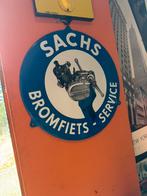 SACHS Bromfiets emaille reclamebord, Verzamelen, Merken en Reclamevoorwerpen, Ophalen, Gebruikt, Reclamebord