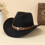 Cowboy Hoed Met Zilveren Stier Hoofdband (Nieuw), Vêtements | Hommes, Chapeaux & Casquettes, Enlèvement, Neuf, Chapeau