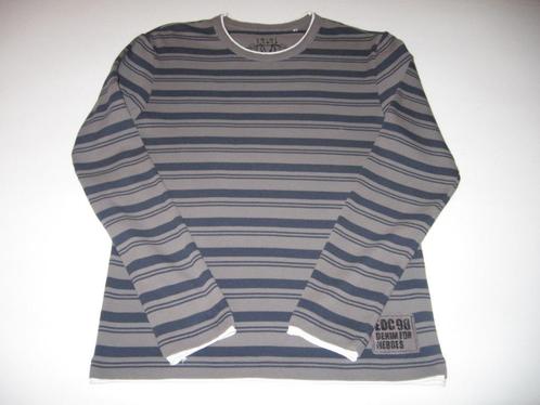 Beige/blauw gestreepte T-shirt van EDC by Esprit, 176, Kinderen en Baby's, Kinderkleding | Maat 176, Zo goed als nieuw, Ophalen of Verzenden