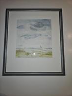 Mooi landschap in aquarel van S. Vanheerswynghels, Enlèvement