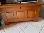 Deken koffer in massief eik hout., Antiek en Kunst, Ophalen