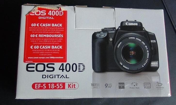Fototoestel Canon EOS 400D, Audio, Tv en Foto, Fotocamera's Digitaal, Zo goed als nieuw, Canon, Ophalen of Verzenden