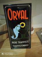 ORVAL Beer-trappist Trappist geëmailleerd bord, Verzamelen, Ophalen of Verzenden