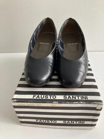 Ballerines noires Fausto Santini taille 37,5, Enlèvement ou Envoi, Fausto Santini, Porté, Ballerines