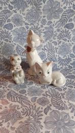 lot de 3 chats en faience (2), Collections, Comme neuf, Animal, Enlèvement ou Envoi