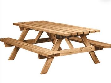 Picknicktafel 180cm in geïmpregneerd grenen beschikbaar voor biedingen