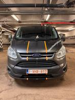 Ford Transit Custom L2H1, dubbele cabine, 6 zitplaatsen, Auto's, Bestelwagens en Lichte vracht, Euro 5, Zwart, 4 cilinders, Parkeersensor