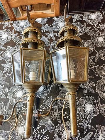 Lampes de fiacre en cuivre  beschikbaar voor biedingen