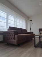 2-zit zetel + 2 loungestoelen + salontafel + TV meubel, Huis en Inrichting, Ophalen, Zo goed als nieuw, Tweepersoons, Rechte bank
