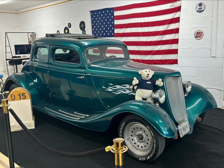 Hotrod 1934 v8 3.5 goedgekeurd, Auto's, Oldtimers, Particulier, Ford USA, Benzine, Coupé, 2 deurs, Automaat, Groen, Overige kleuren