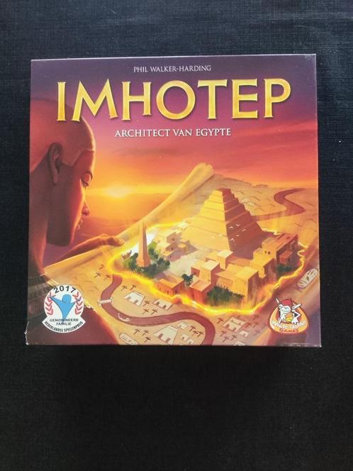 Imhotep + uitbreiding + playmat + promo's, Hobby en Vrije tijd, Gezelschapsspellen | Bordspellen, Ophalen of Verzenden