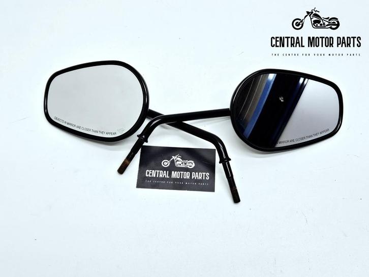 Long Stem Tapered zwarte zijspiegels, Motoren, Onderdelen | Harley-Davidson, Nieuw, Ophalen of Verzenden