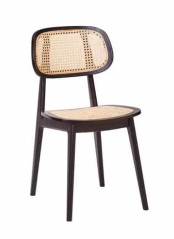 SUPER TRENDY horeca design retro model DEX webbing/stof/hout beschikbaar voor biedingen